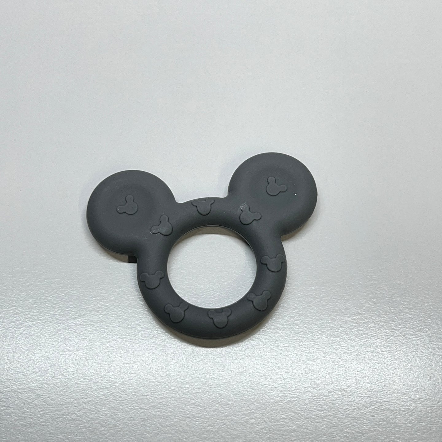 Dark Gray Mouse Head Teether